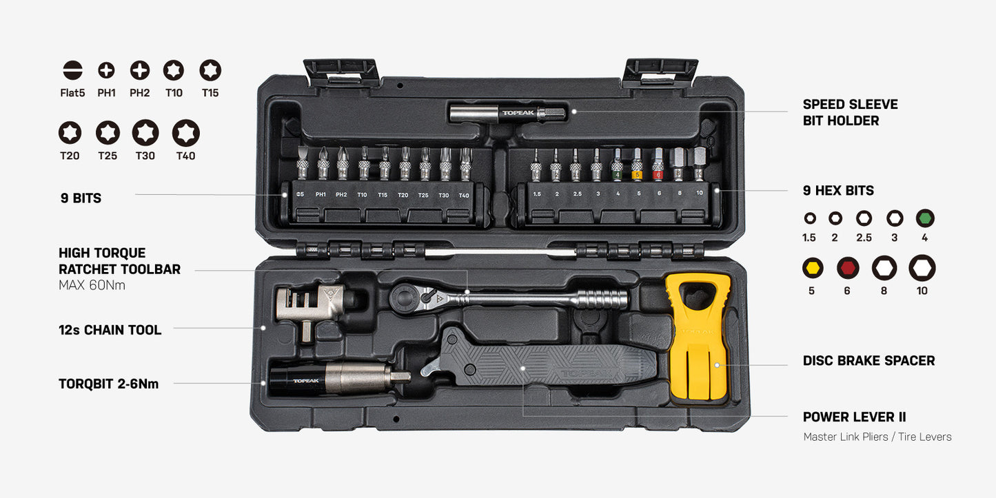 Työkalulaatikko TOPEAK ESSENTIEL(24 kpl)