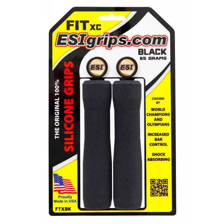 ESI FIT XC -kahvakuoret (EXTRA CHUNKY/CHUNKY COMBO) 130 mm, musta