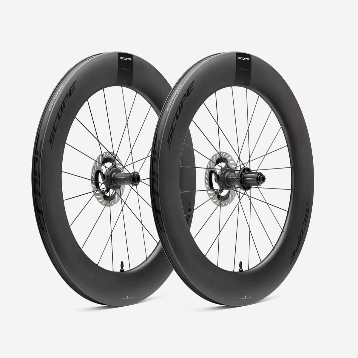 Kiekkopari SCOPE Race R8.T Tubeless Ready (Centerlock) Musta