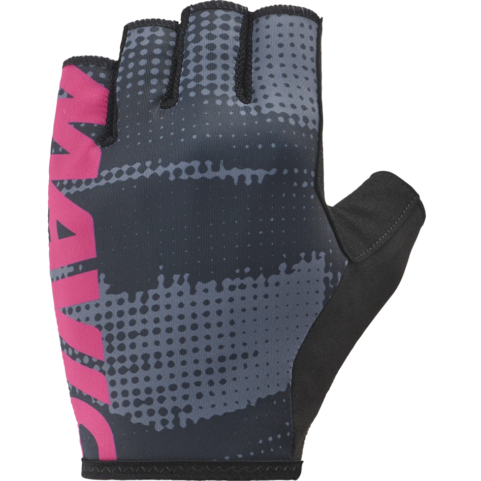 MAVIC ESSENTIAL PADDED GRAPHIC Lyhyet käsineet harmaa/vaaleanpunainen
