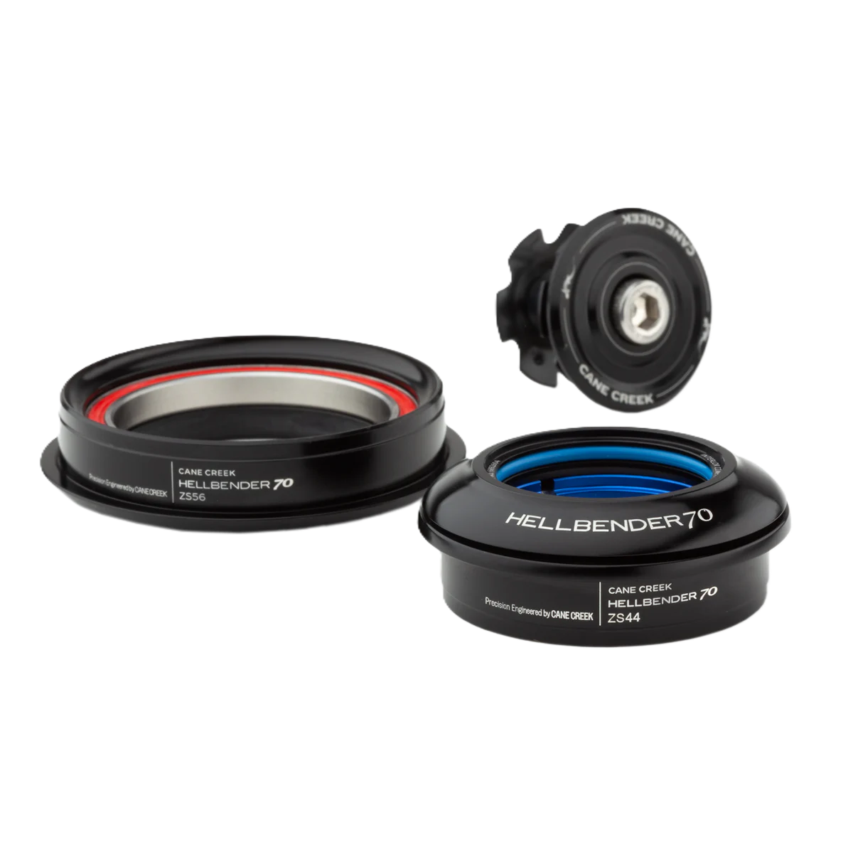 Puolintegroitu Ohjainlaakeri CANE CREEK HELLBLENDER 70 1"1/8 ZS44/ZS56 Musta