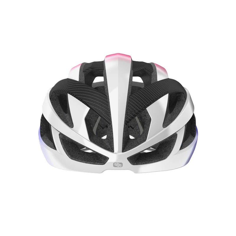 RUDY PROJECT REBEL CARBON Road kypärä Valkoinen/violetti/vaaleanpunainen