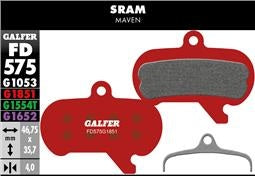 GALFER ADVANCED Sram Maven puolimetalliset jarrupalat