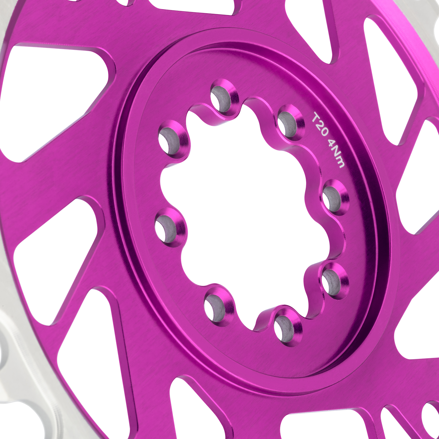 Plateau Mono BURGTEC THICK THIN 12V BOOST Direct Mount 8 Vis T-Type Kapea Wide Offset 3mm Violetti