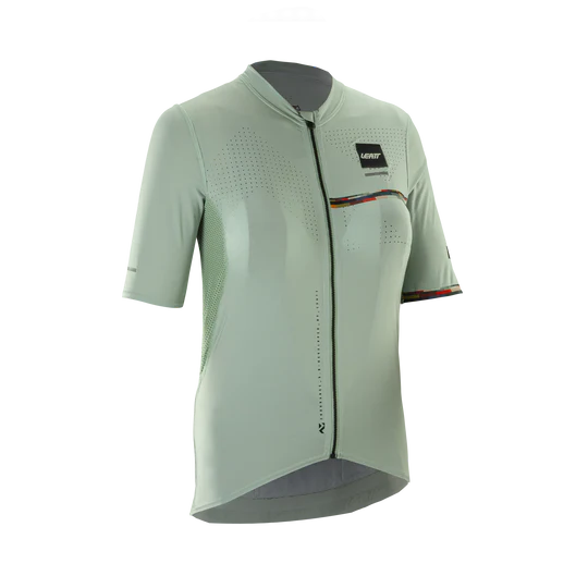 Naisten LEATT MTB ENDURANCE 5.0 CARGO lyhythihainen trikoo vihreä