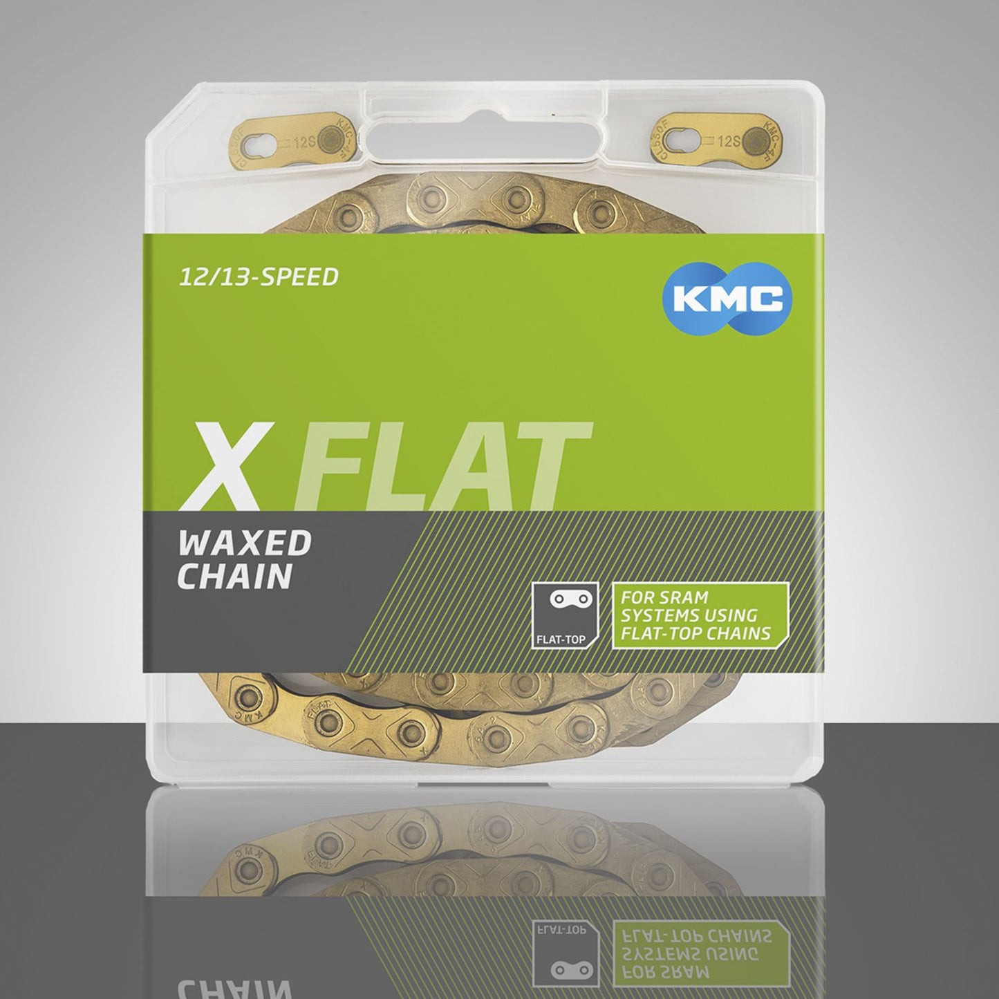 KMC X Flat Waxed -ketju, 12/13 V, kultainen