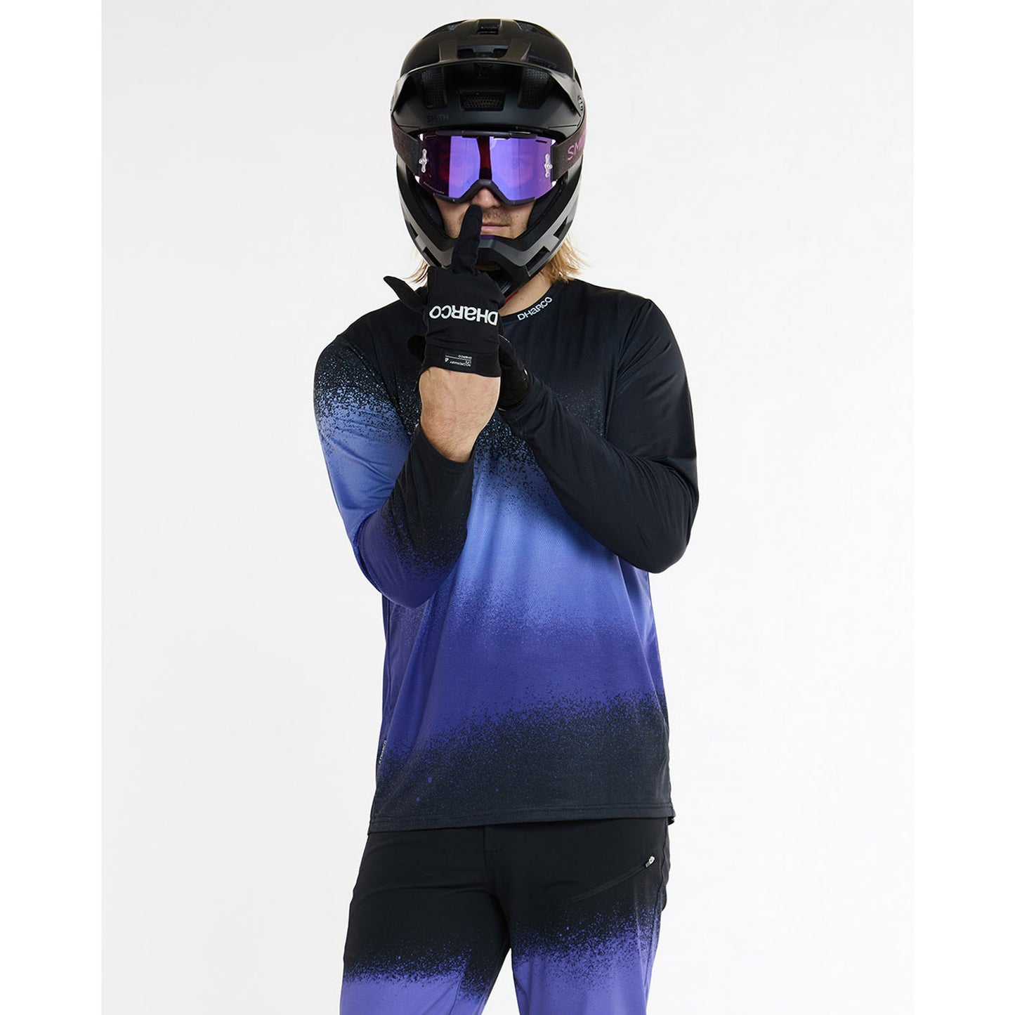 DHARCO RACE ULTRA VIOLET pitkähihainen trikoo musta/violetti
