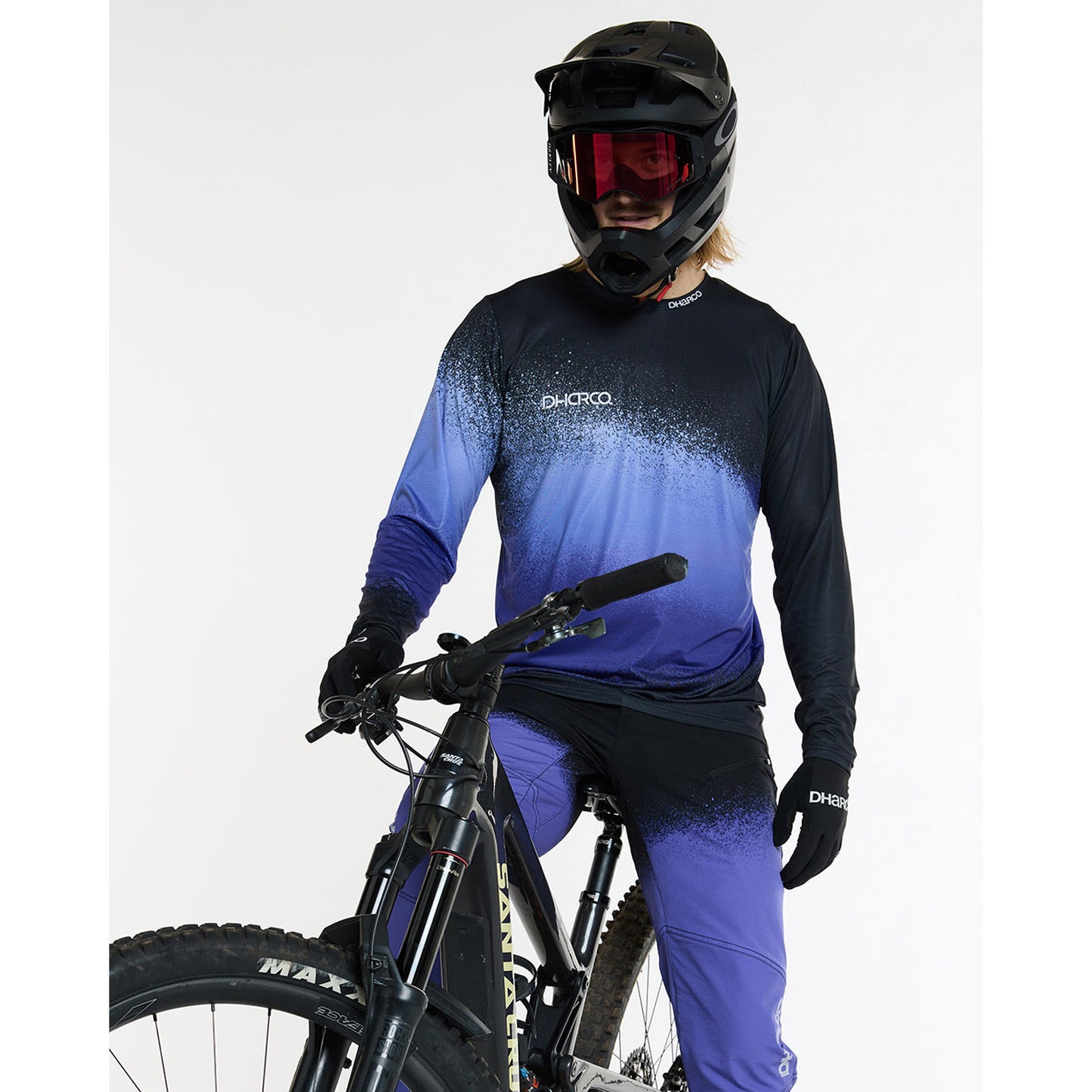 DHARCO RACE ULTRA VIOLET pitkähihainen trikoo musta/violetti