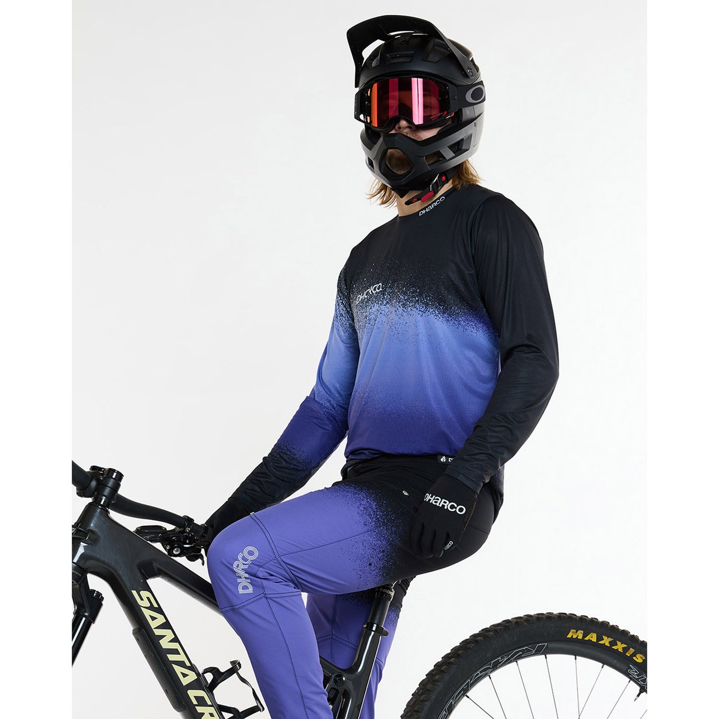DHARCO RACE ULTRA VIOLET pitkähihainen trikoo musta/violetti