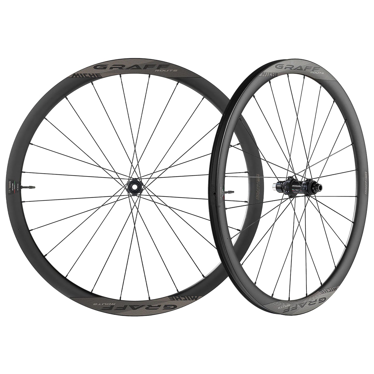 Pari MICHE GRAFF CARBONE DISC Tubeless Ready -pyörät (Center Lock)