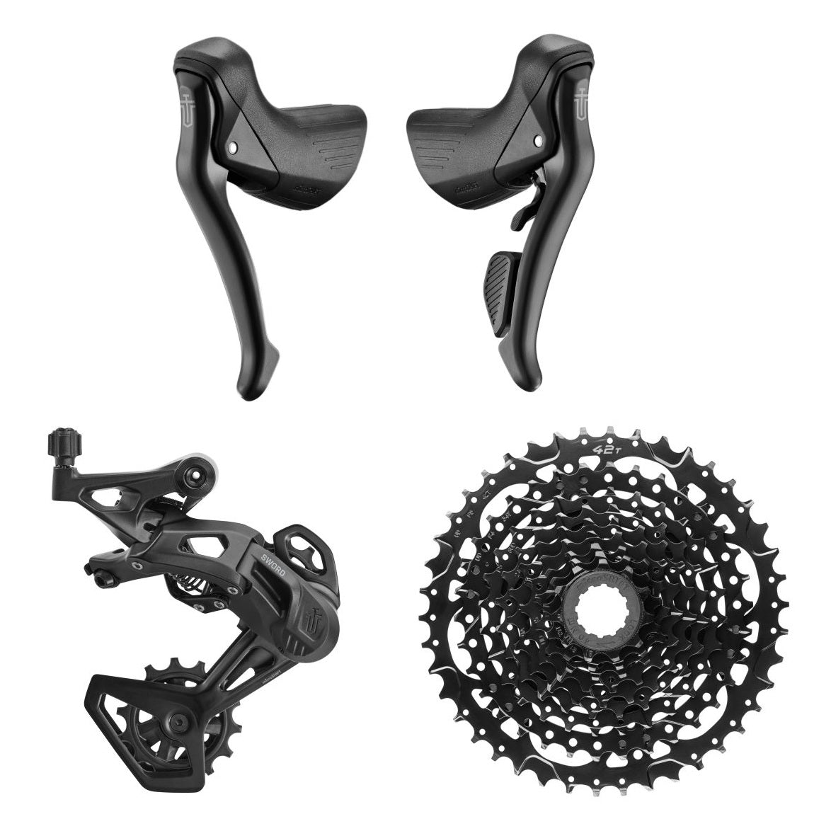 MICROSHIFT miekka musta 1x9v paketti