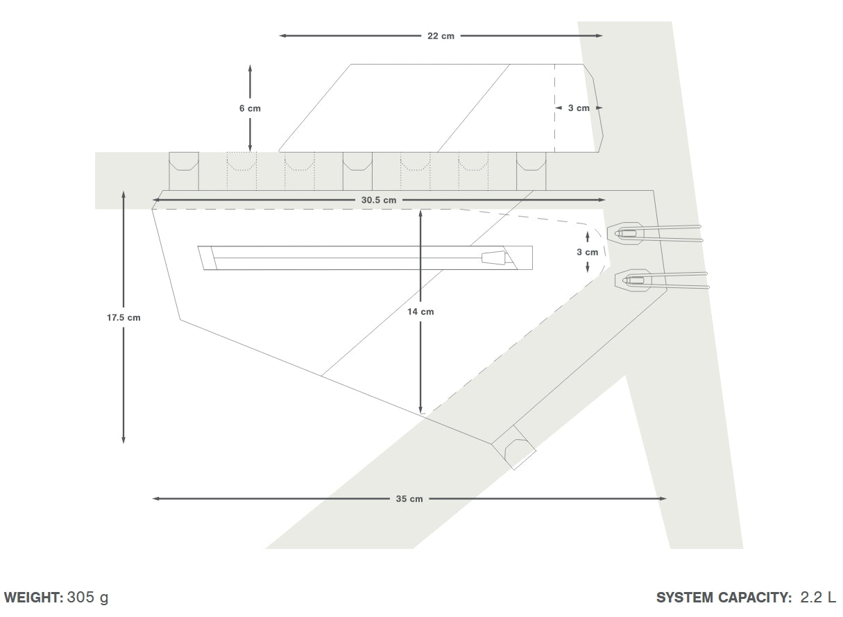 Pakkaus APIDURA AERO SYSTEM runkolaukkuja musta