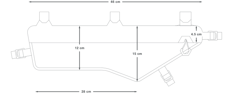 APIDURA EXPEDITION COMPACT FRAME PACK DRY 4.5 L runkolaukku musta