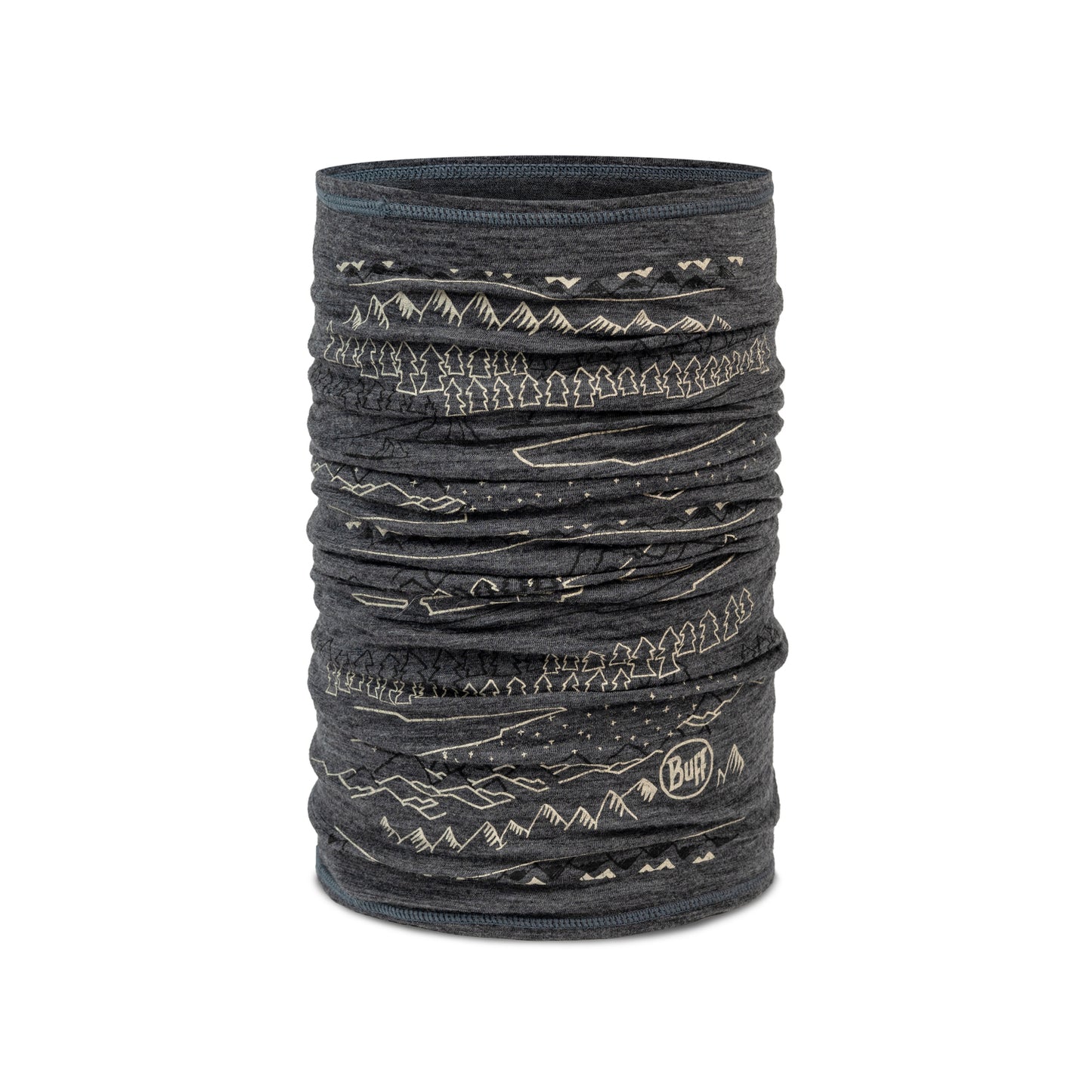 BUFF MERINO LIGHTWEIGHT PRINT Choker Harmaa