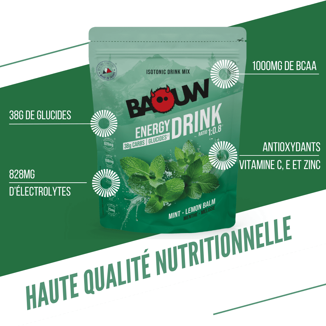 BAOUW ISOTONIC energiajuoma (585g) Mint/Melissa