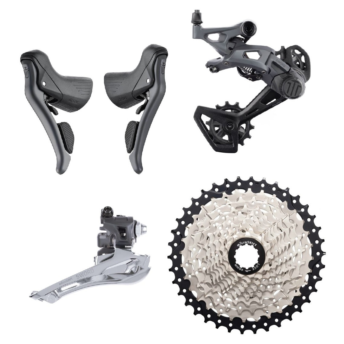 MICROSHIFT Sword 2x10v virtalähde