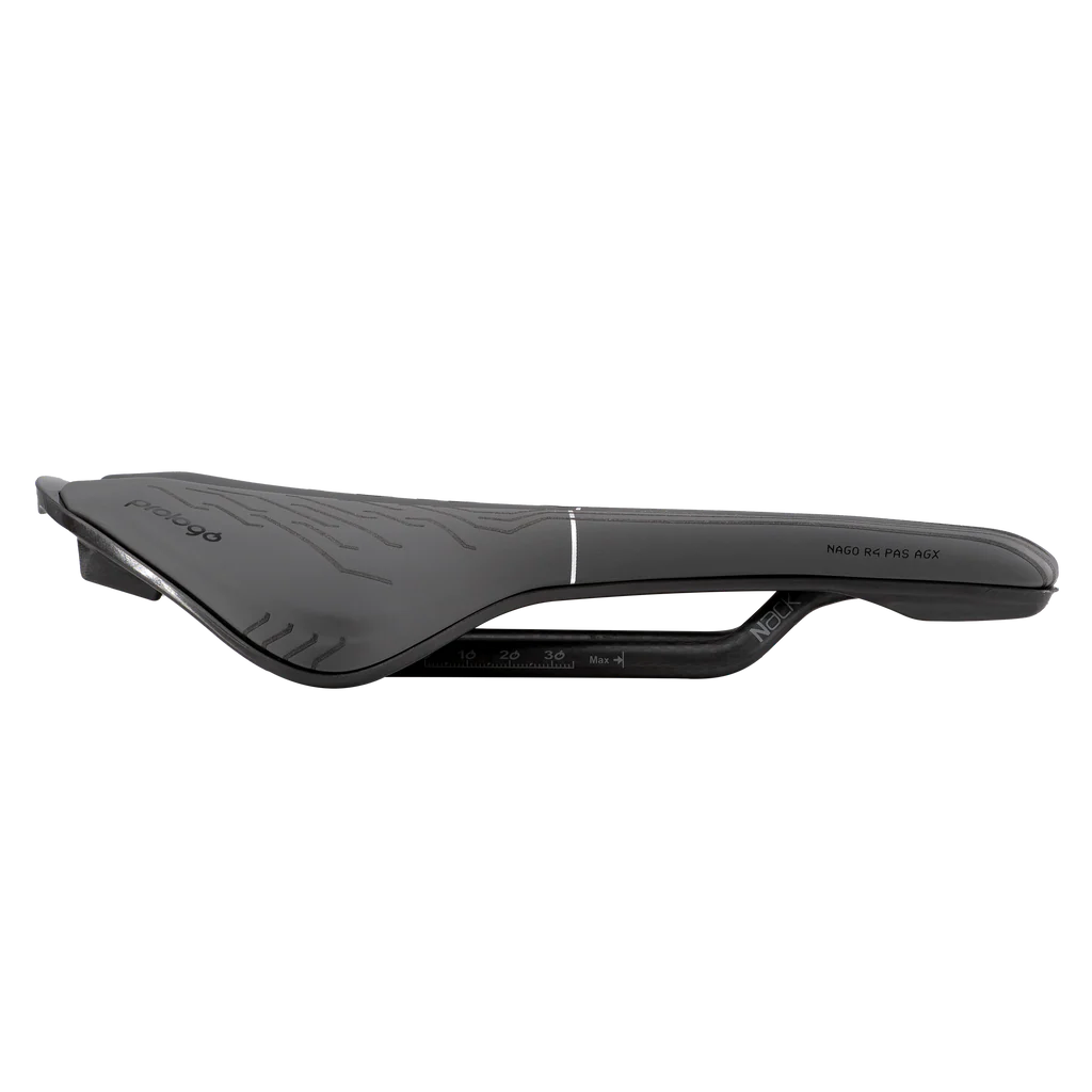PROLOGO NAGO R4 PAS AGX 137mm Satula Nack Rails Musta