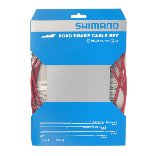 SHIMANO PTFE-jarruvaijeri- ja letkusarja punainen