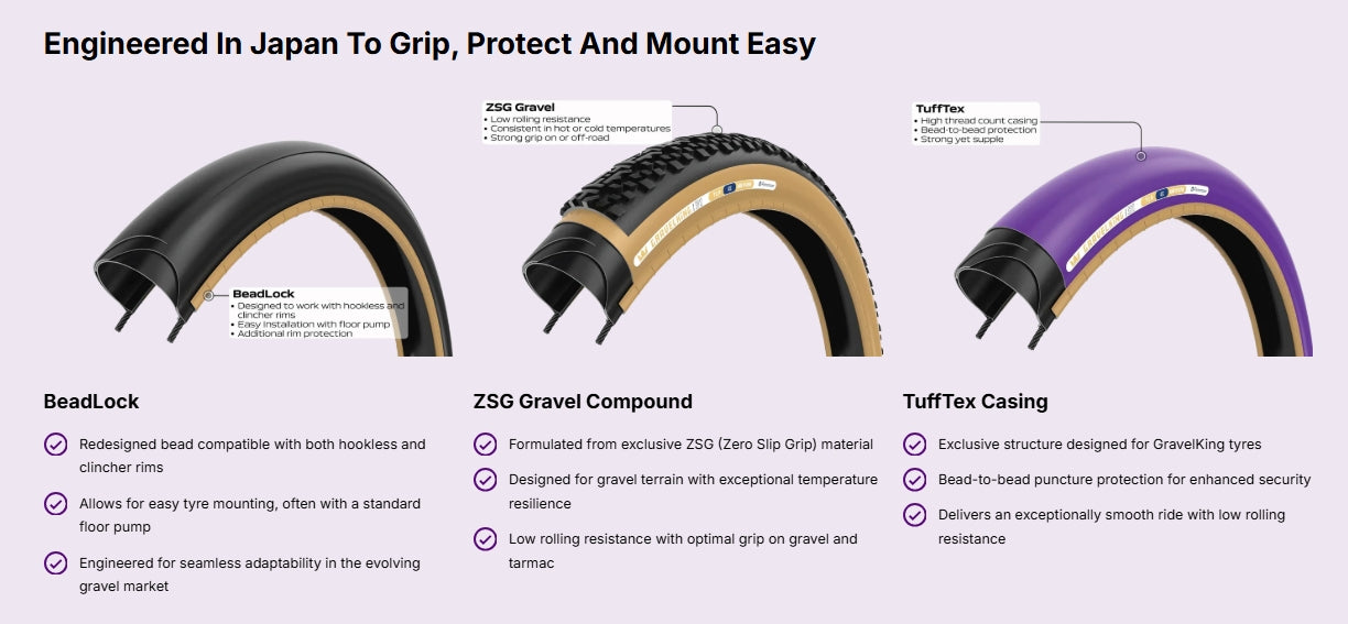 PANARACER GRAVELKING ZX R TLR Tubeless Ready -rengas Ruskea
