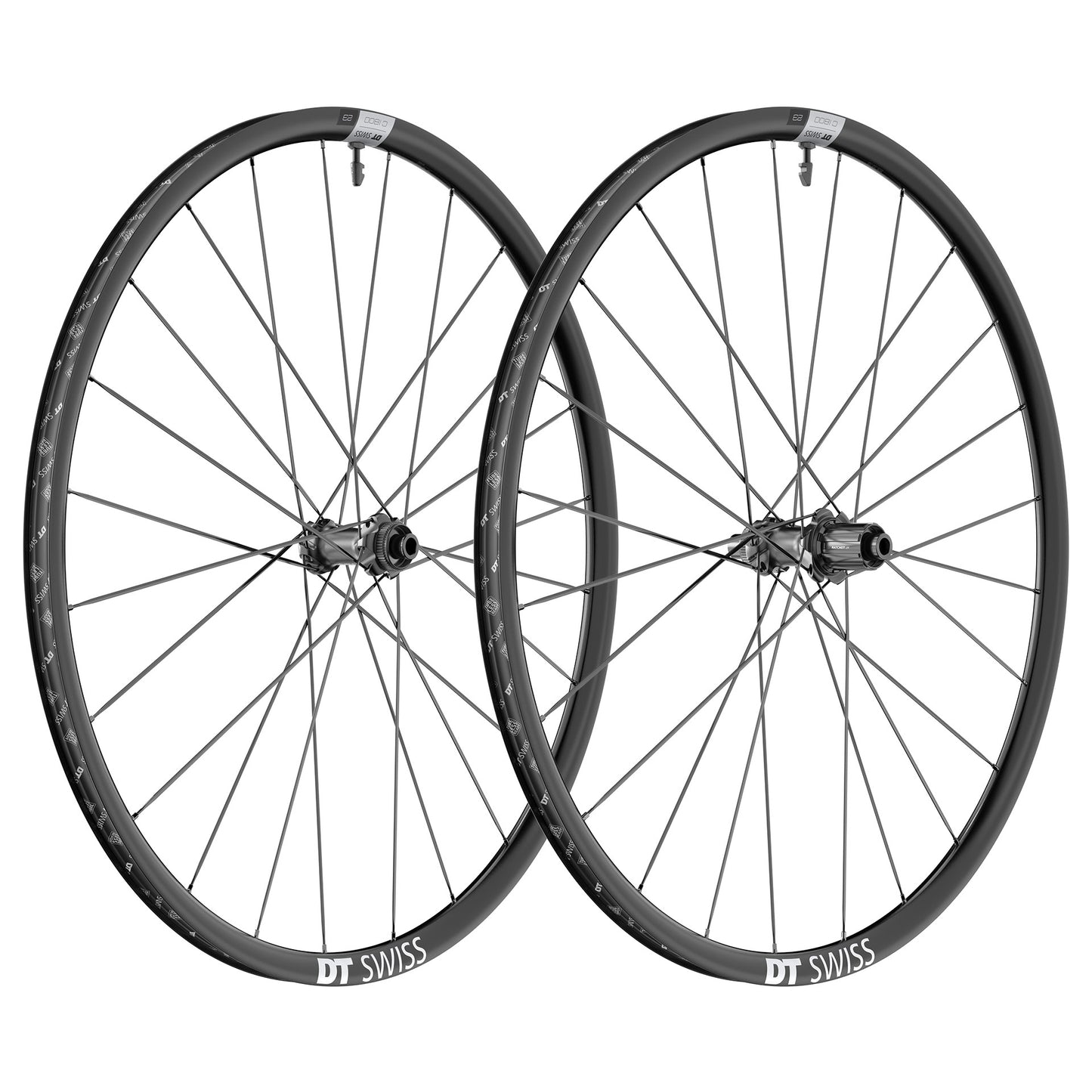 Pari DT SWISS C 1800 SPLINE 23 700c DISC Tubeless Ready pyörät (Center Lock)