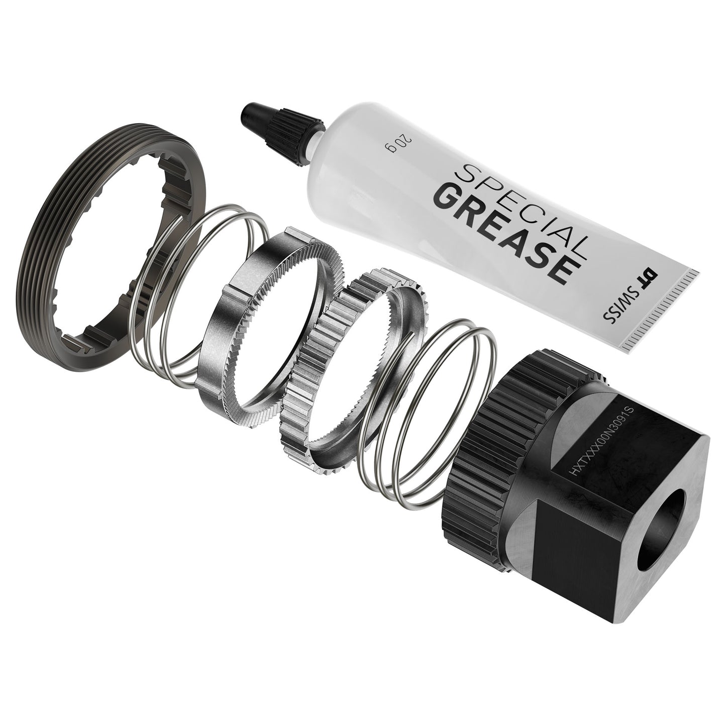 Päivityssarja RATCHET DT SWISS DEG90T DF 0/10/20° Anti Pedal Kickback ja työkalu