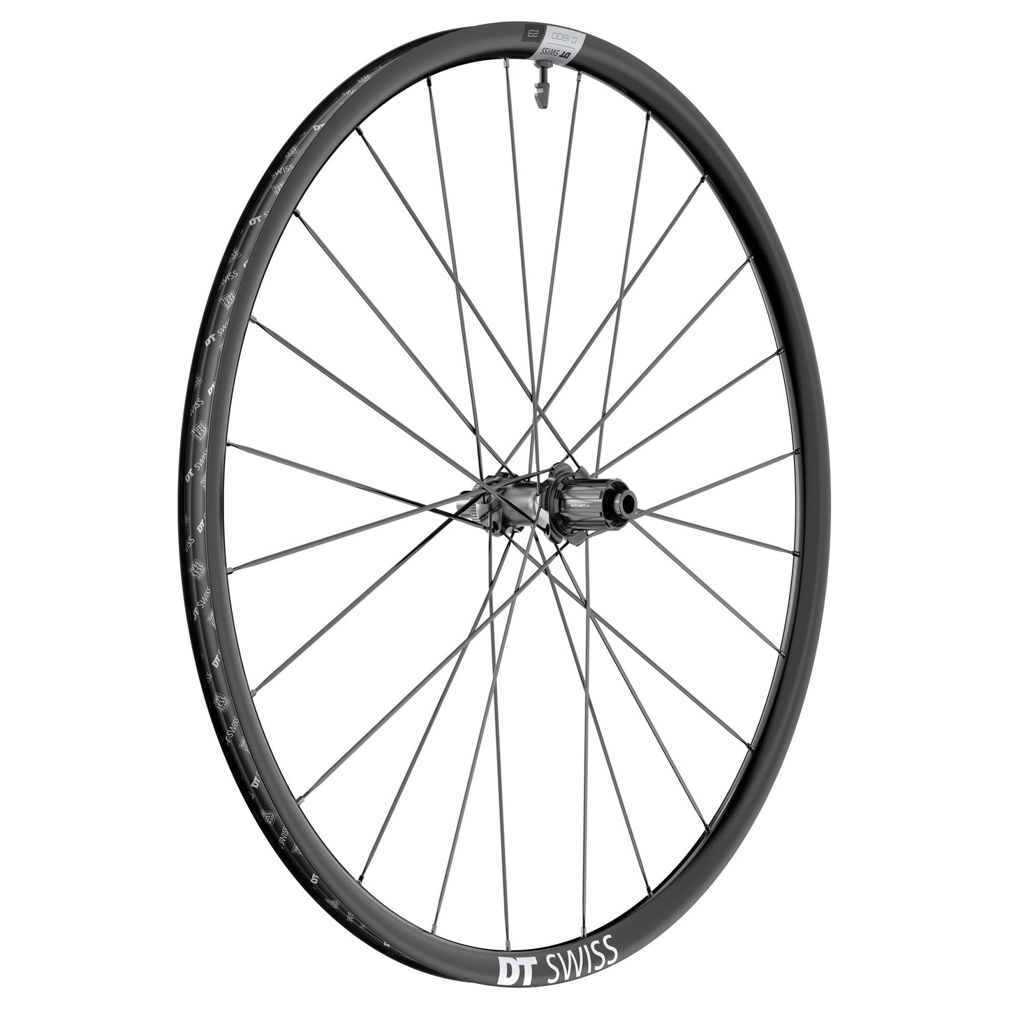 Pari DT SWISS C 1800 SPLINE 23 700c DISC Tubeless Ready pyörät (Center Lock)