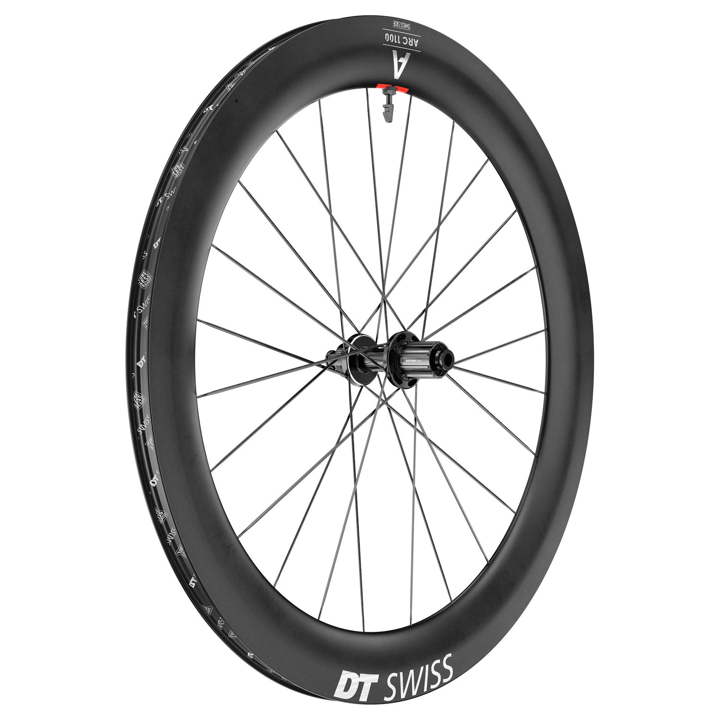 DT SWISS ARC 1100 DICUT 65 DISC -takapyörä, Tubeless Ready (Center Lock)