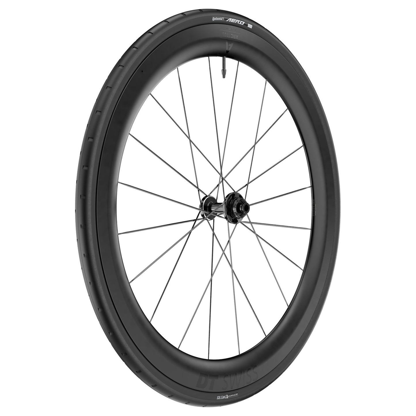 DT SWISS ARC 1100 DICUT WTS 55 Tubeless Ready -etupyörä (Center Lock) Musta