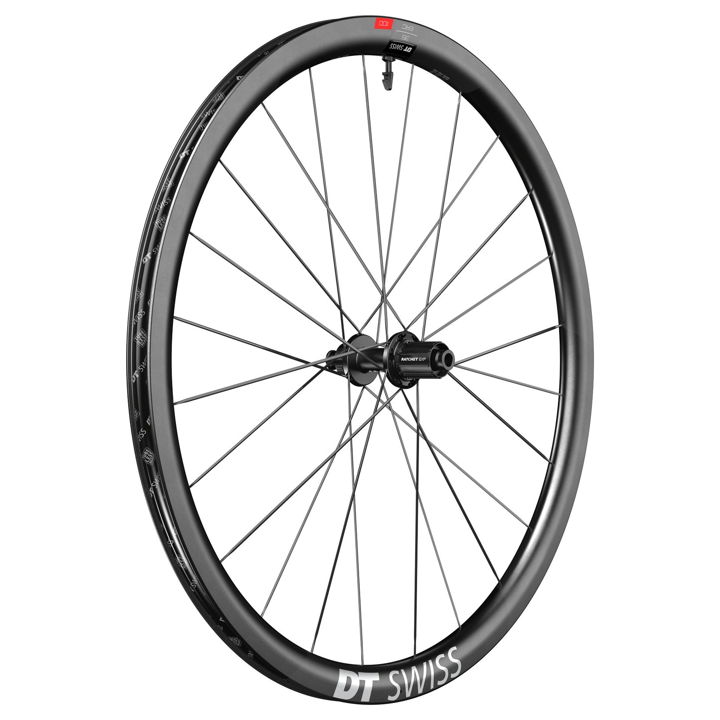 DT SWISS ERC 1100 DICUT 35 DISC -takapyörä, Tubeless Ready (Center Lock)
