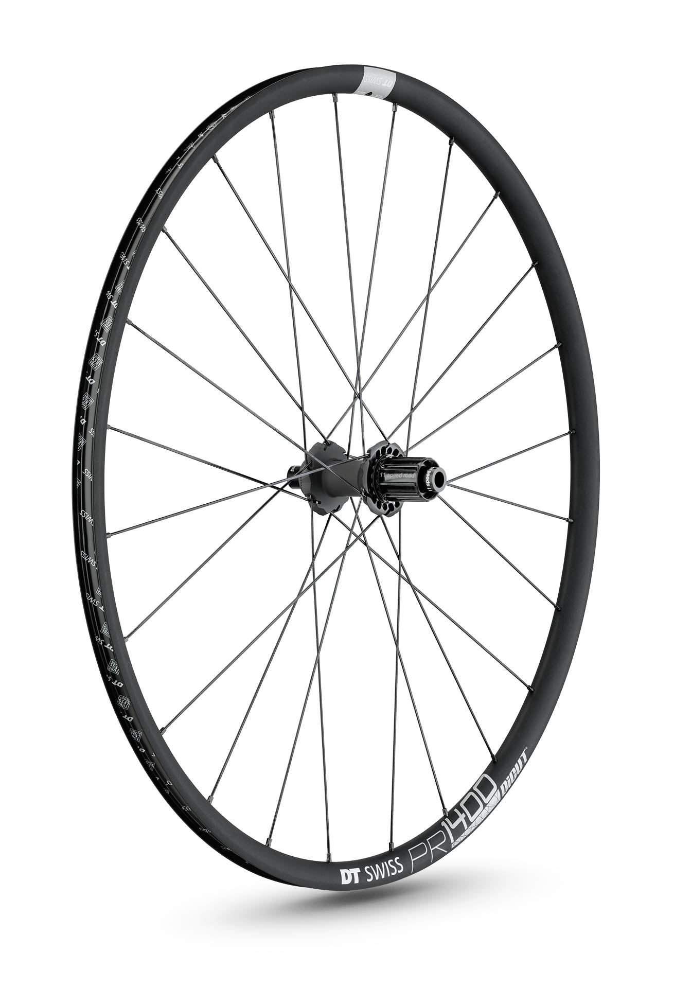 Pari DT SWISS PR 1400 DICUT 21 DISC pyörät renkailla (Center Lock)