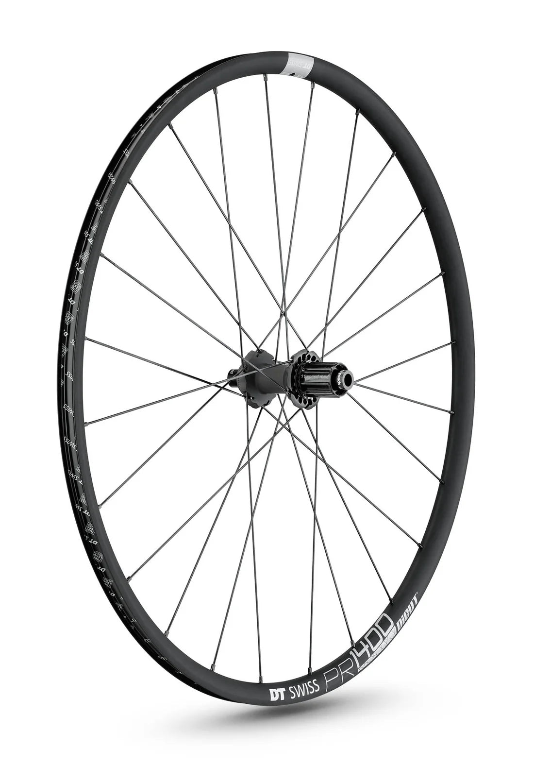 Pari DT SWISS PR 1400 DICUT 21 DISC pyörät renkailla (Center Lock)