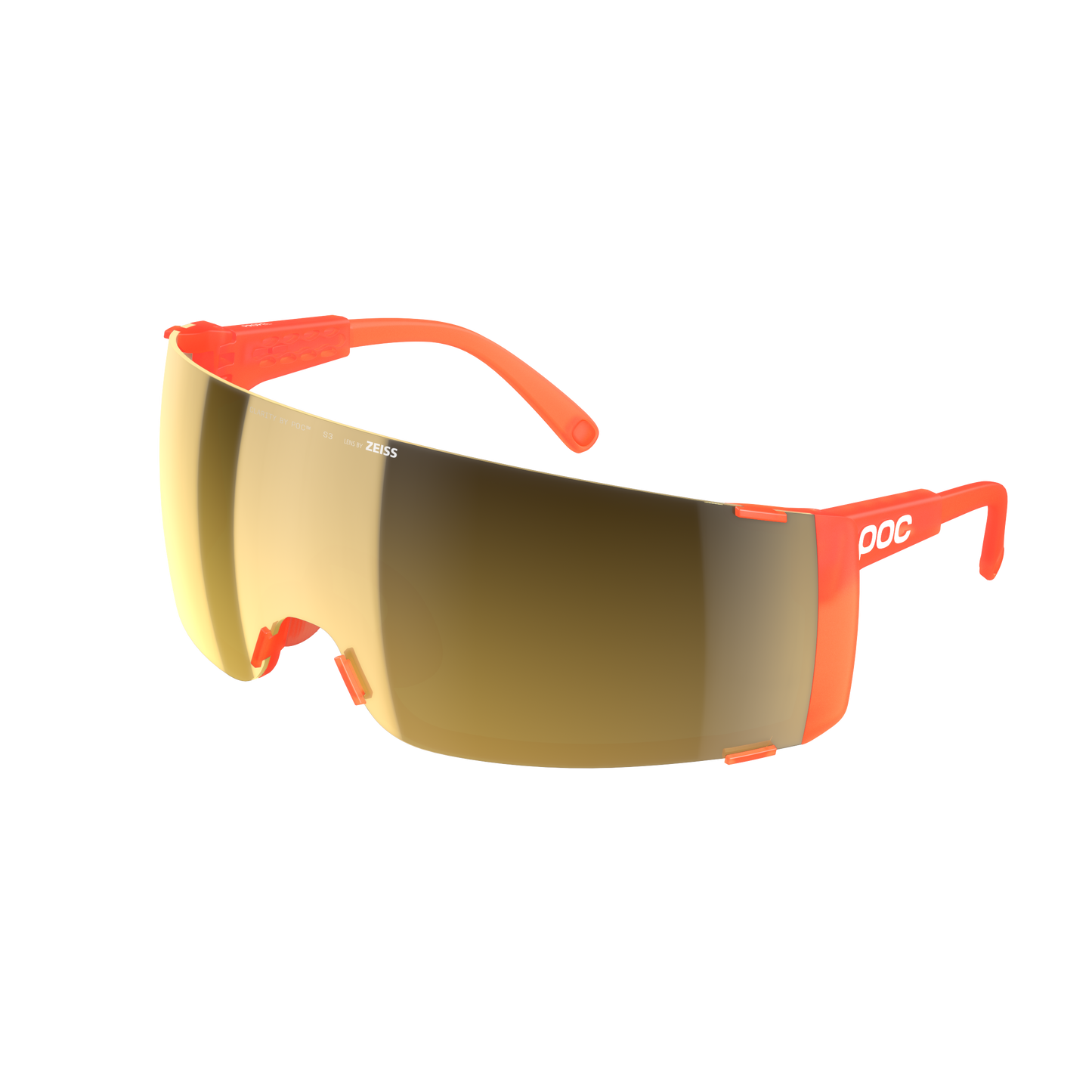 POC PROPEL-lasit Fluoresoiva oranssi läpikuultava kirkkaus Road Sunny Gold -lasit
