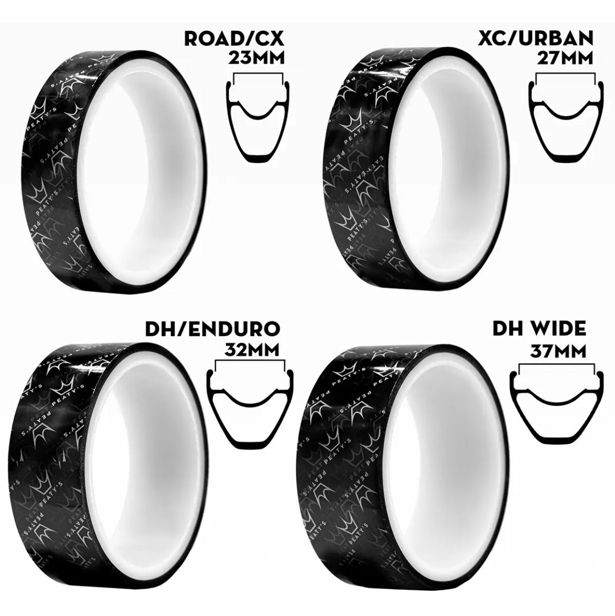 PEATY'S HOLESHOT RIM TPE Tubeless Vanteen teippi (10 m)