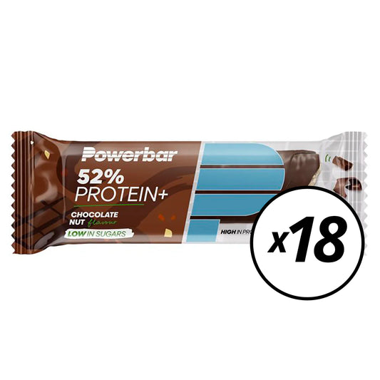 18 POWERBAR 52% PROTEIINI PLUS Palautuspatukkaa (55 g) Suklaa Pähkinä - Lyhyt päiväys