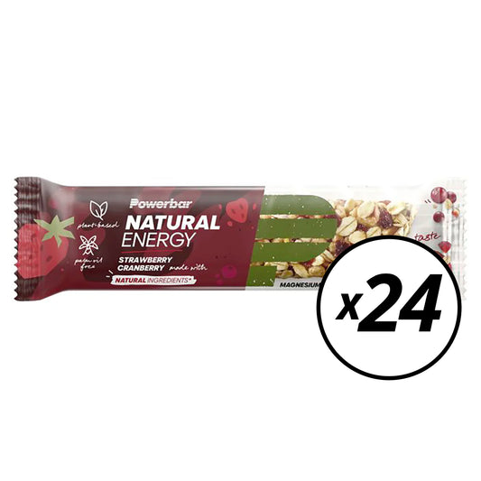 24 POWERBAR LUONNON ENERGIAPATUKKA (40 g) Mansikka-Karpalo - Lyhyt päiväys