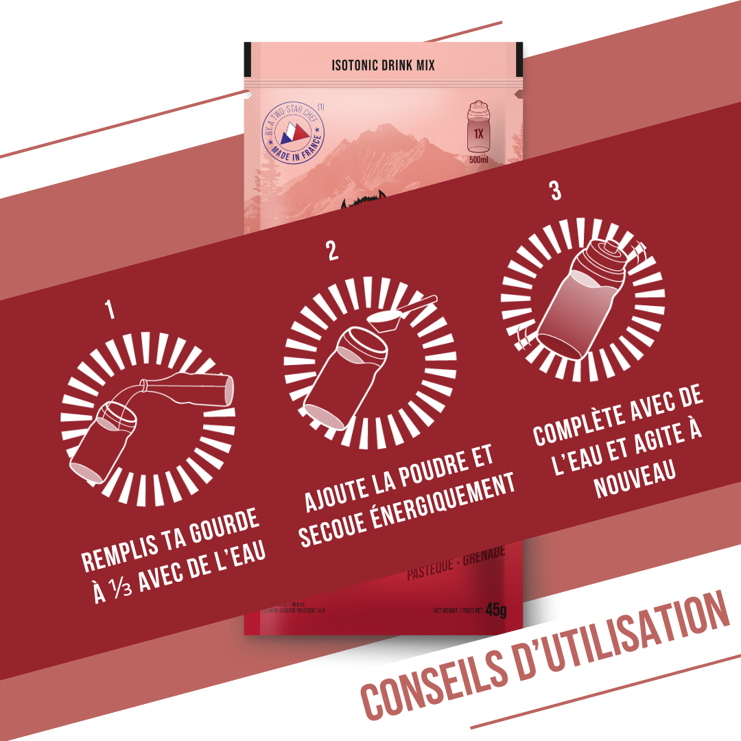 BAOUW ISOTONIC energiajuoma (45g) vesimeloni/granaattiomena)