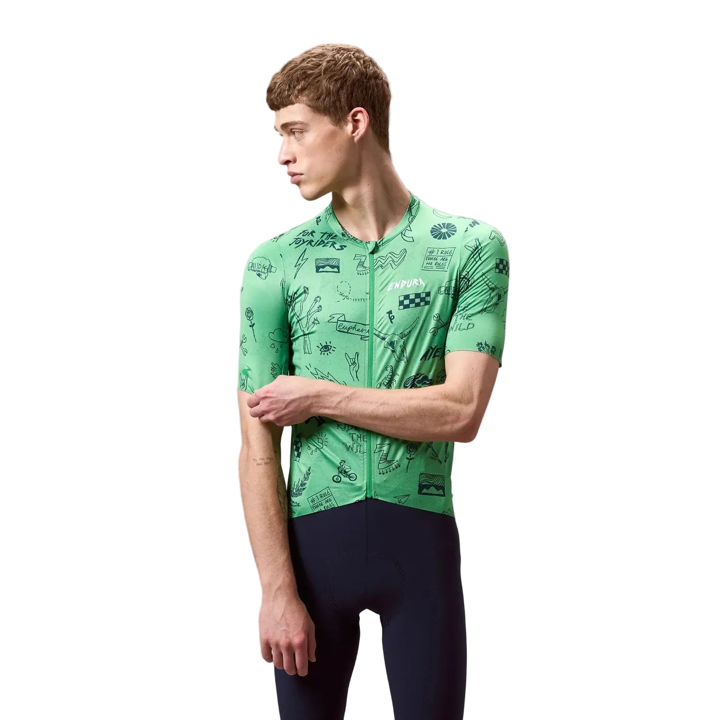 ENDURA PRO SL PRINT lyhythihainen trikoo vihreä