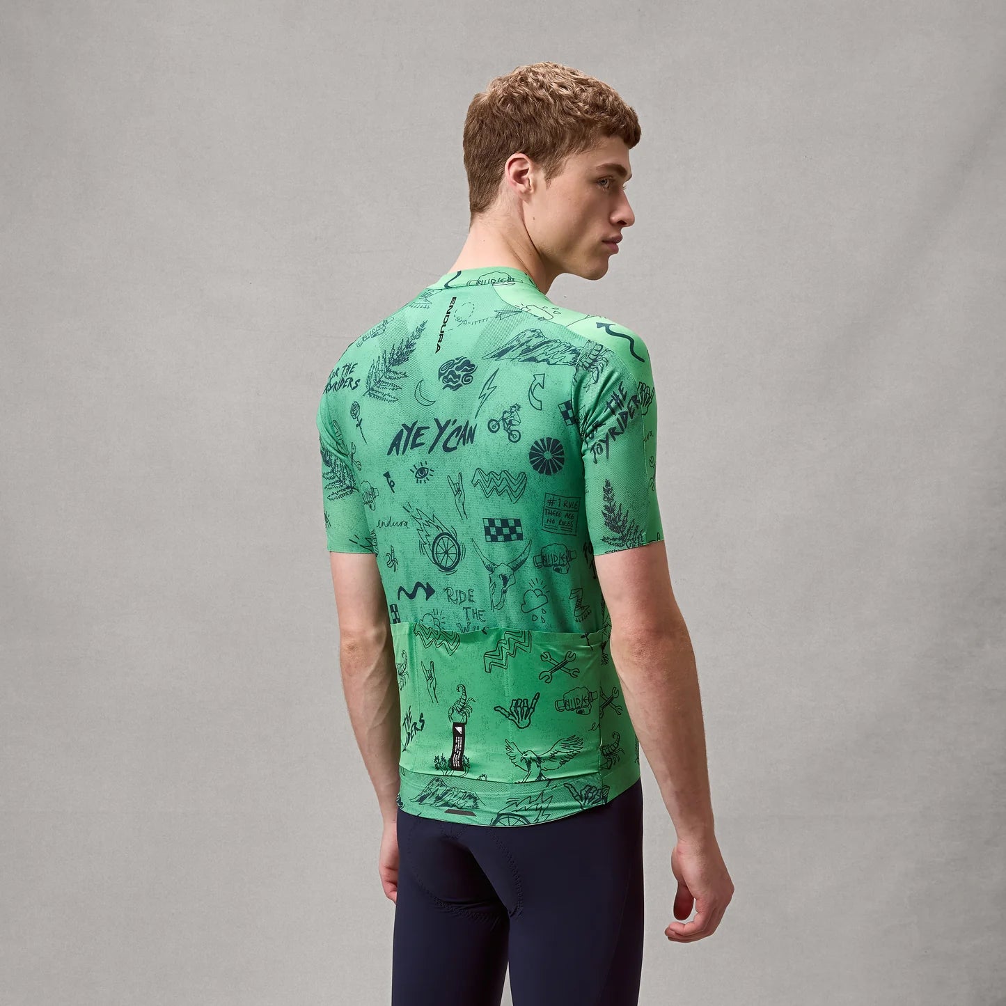 ENDURA PRO SL PRINT lyhythihainen trikoo vihreä