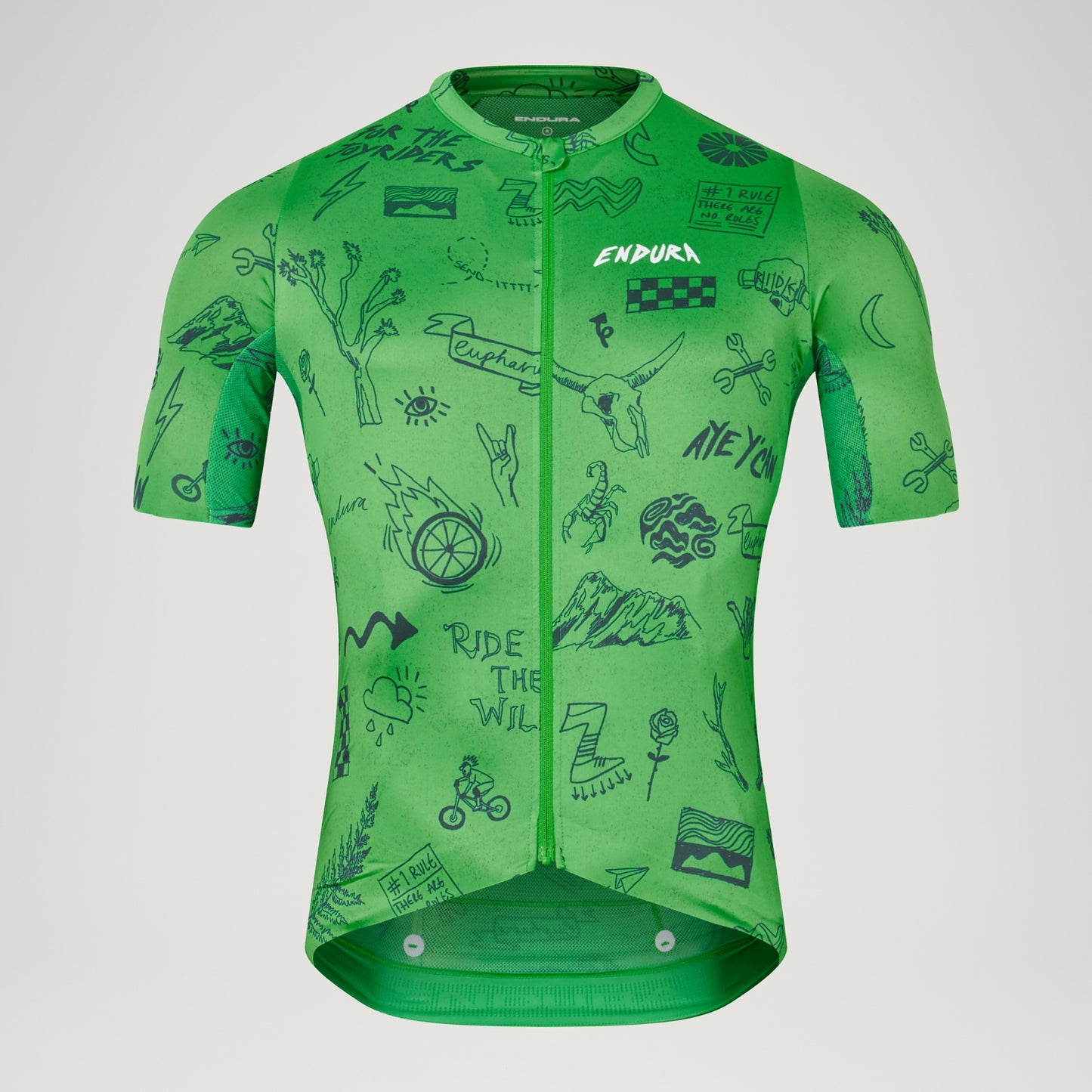 ENDURA PRO SL PRINT lyhythihainen trikoo vihreä