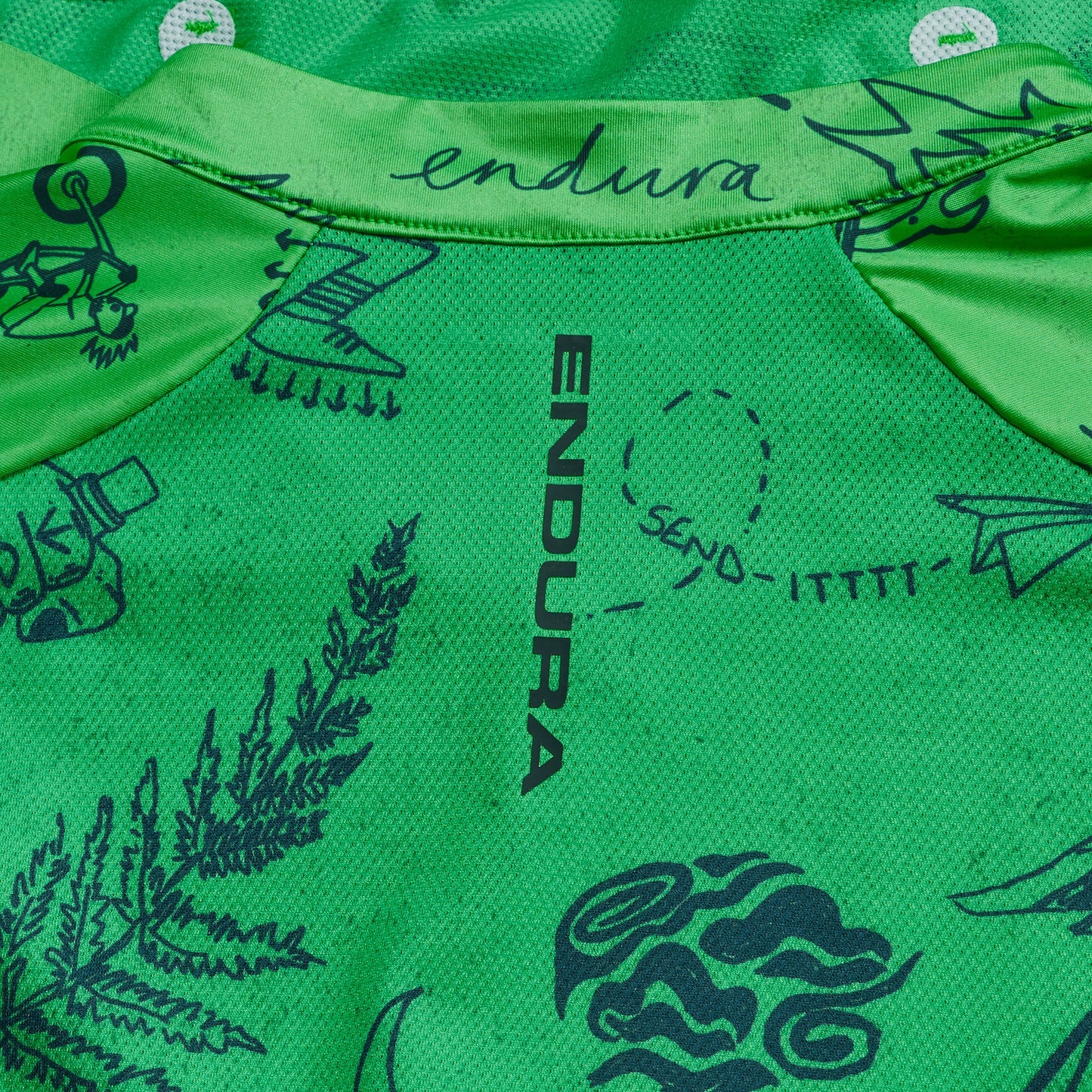 ENDURA PRO SL PRINT lyhythihainen trikoo vihreä