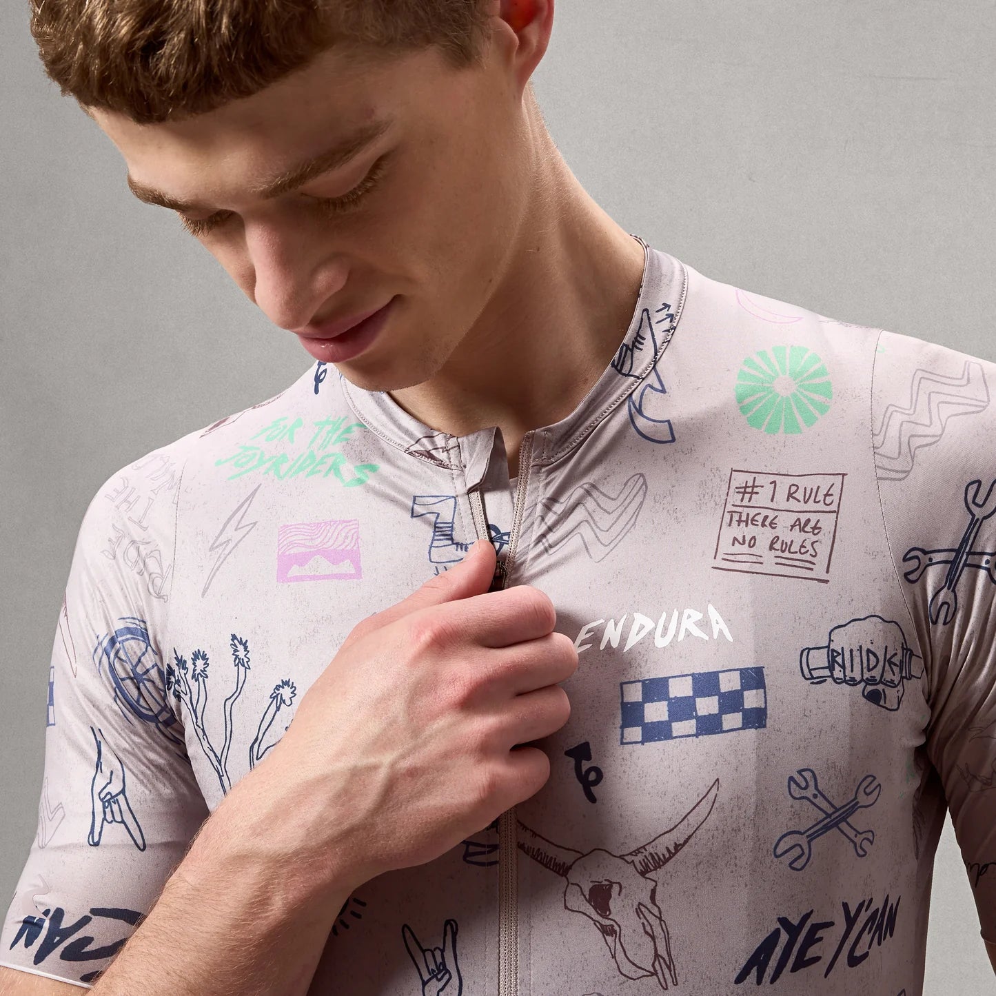ENDURA PRO SL PRINT Lyhythihainen titaanipaita