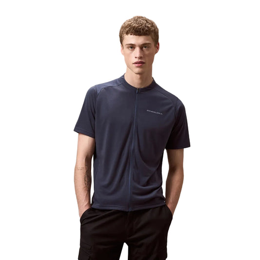 ENDURA LOOP ZIPPED lyhythihainen Carbon Jersey harmaa