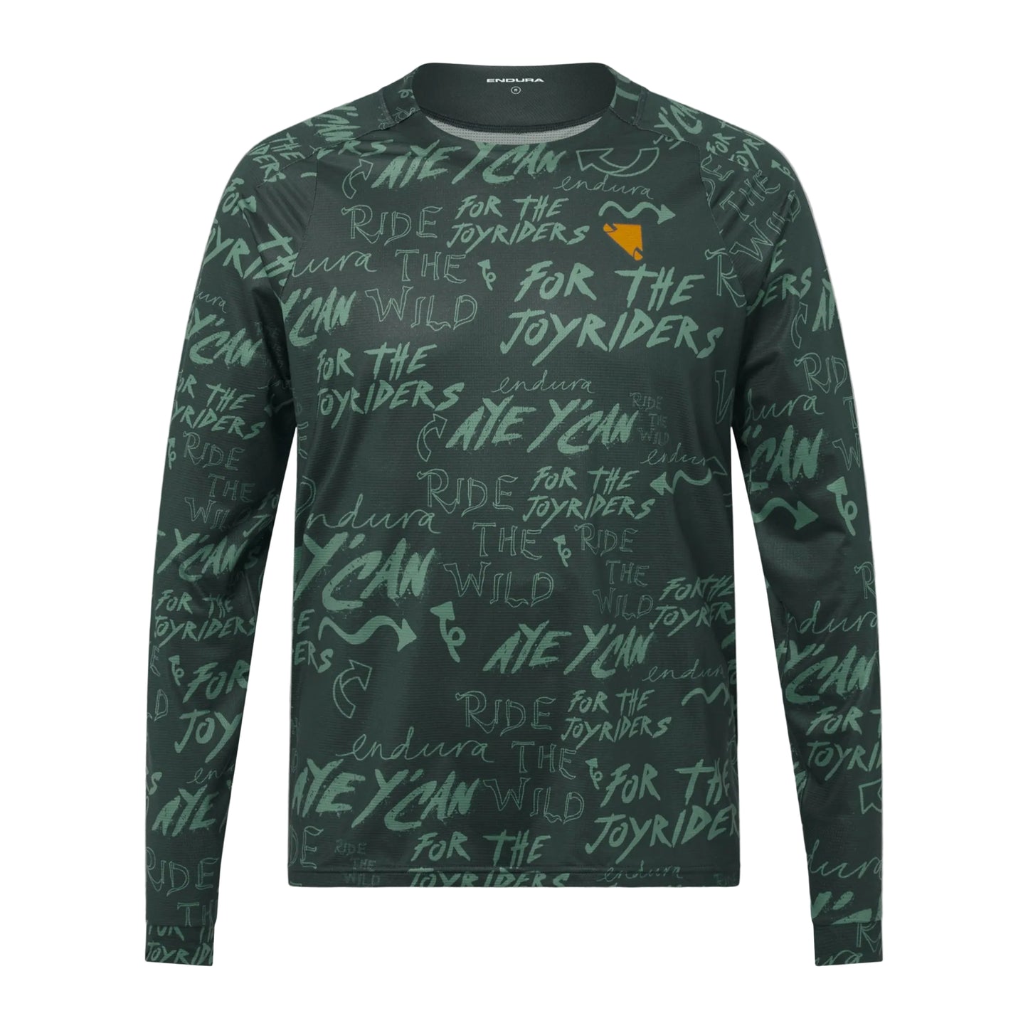 ENDURA SINGLETRACK PRINT Pitkähihainen Carbon Grey päähihna