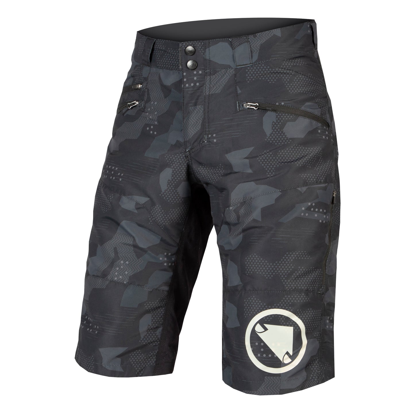 ENDURA SINGLETRACK II Shortsit Musta Camo