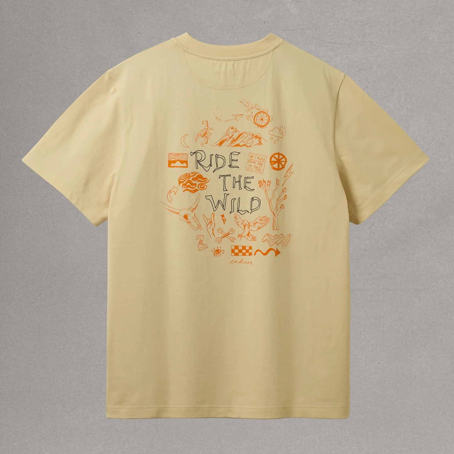 ENDURA RIDE THE WILD GRAPHIC Sand T-paita ENDURA RIDE THE WILD GRAPHIC Sand T-paita