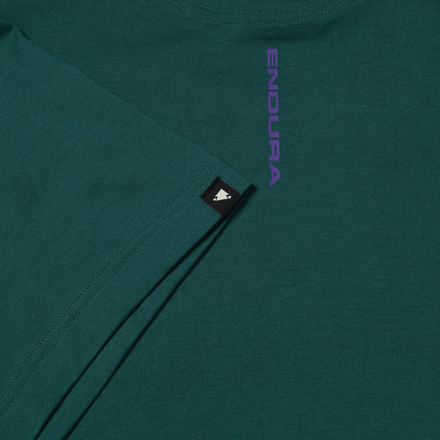 ENDURA STACKED LOGO GRAPHIC T-paita Teal värinen