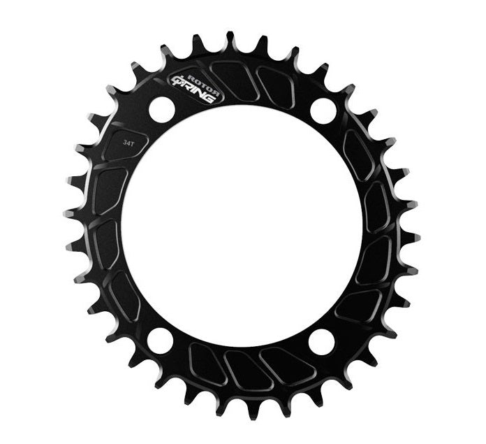 Mono Oval 11/12V ROTOR Q-RING MTB 4 reikäinen 110mm ketjupyörä