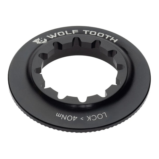 WOLF TOOTH:n sisäinen Centerlock-mutteri, musta