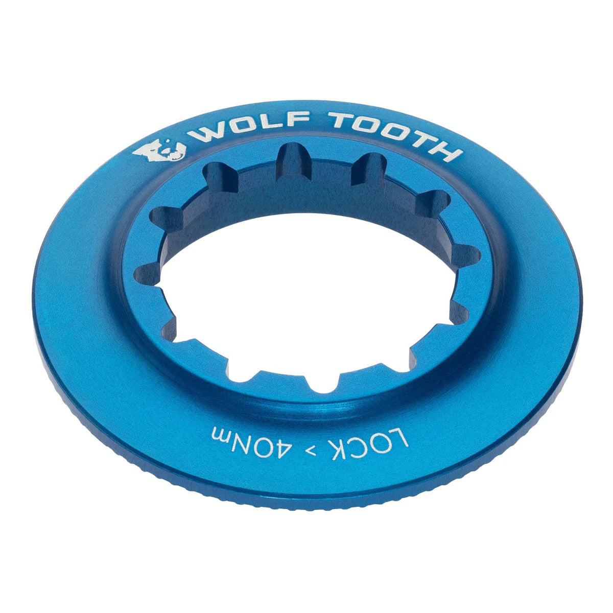 WOLF TOOTH:n sininen sisäinen Centerlock-mutteri
