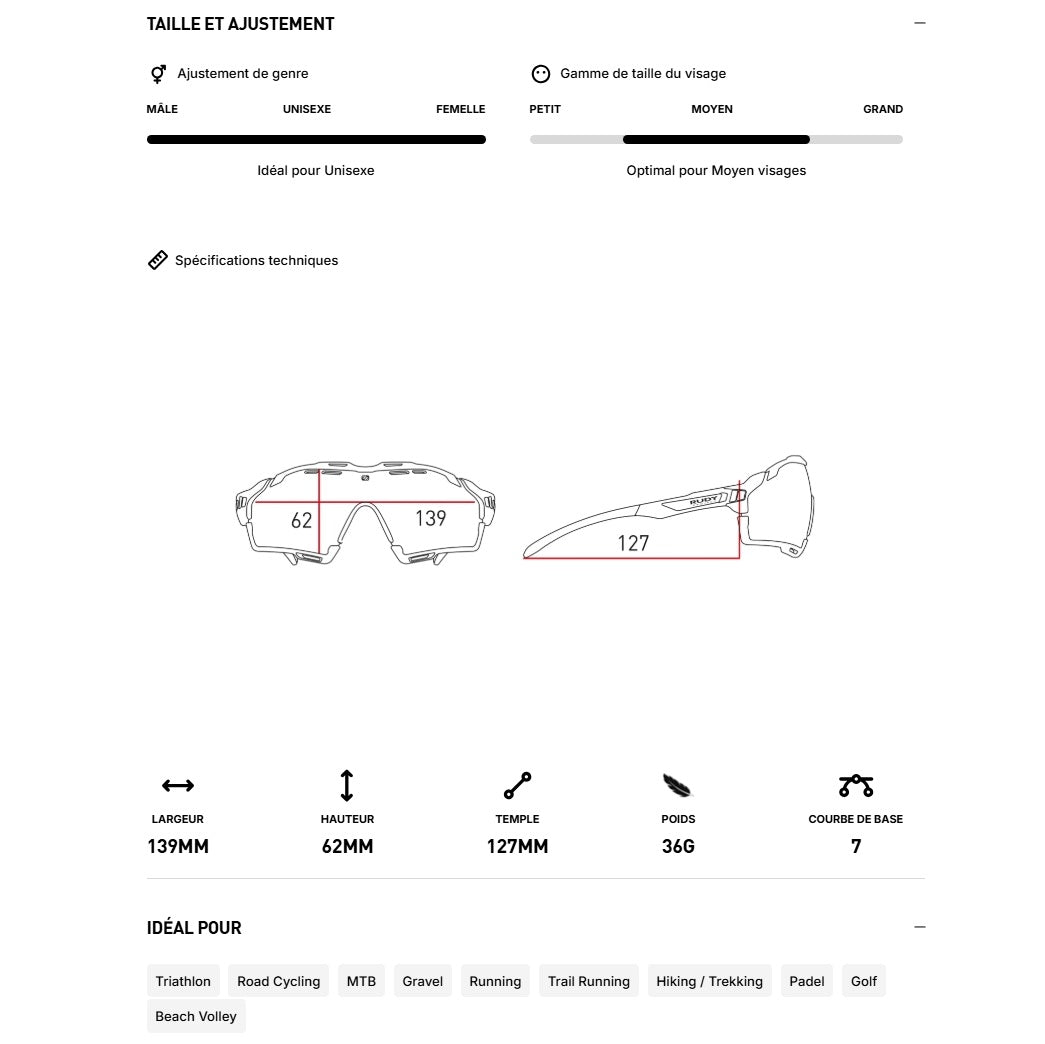 RUDY PROJECT CUTLINE Aurinkolasit Valkoinen IMPACTX™ linssit Photochromic Laser Purple -valokromaattinen laser violetti